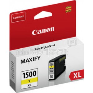 Cartus CANON PGI-1500 XL, YELLOW, Original Dual Resistant, High Density, XL Ink Tank, Maxify MB2050/2350